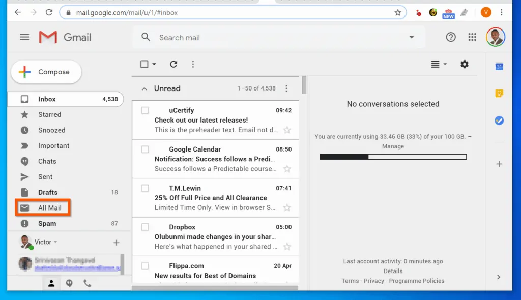 How to Find Archived Emails in Gmail from a PC Browser