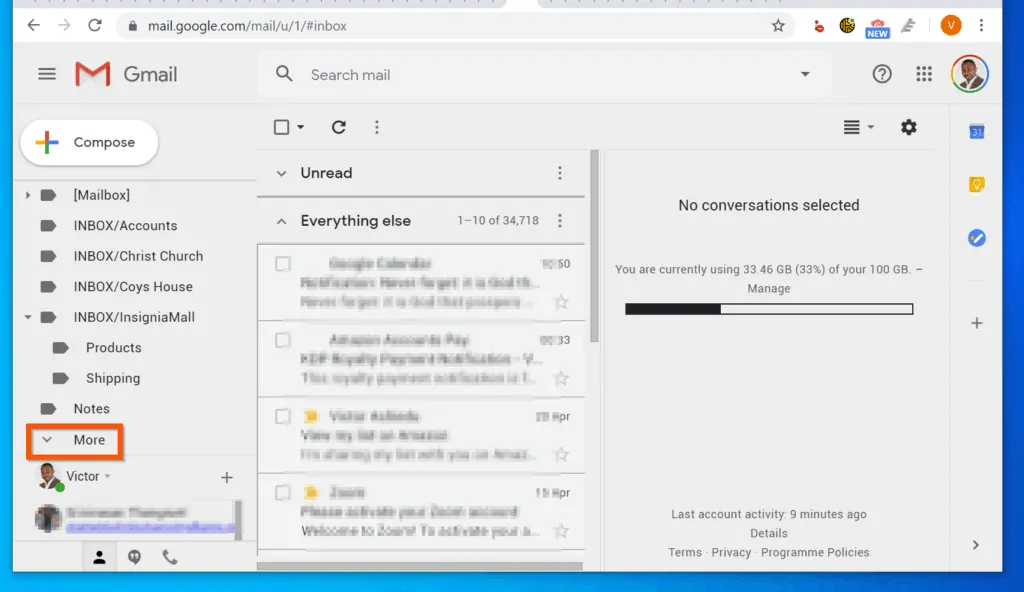 How to Open Spam Folder in Gmail from a PC (Gmail.com)