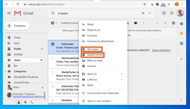How To Open Spam Folder In Gmail Itechguides How To Open Spam Folder In Gmail Itechguides