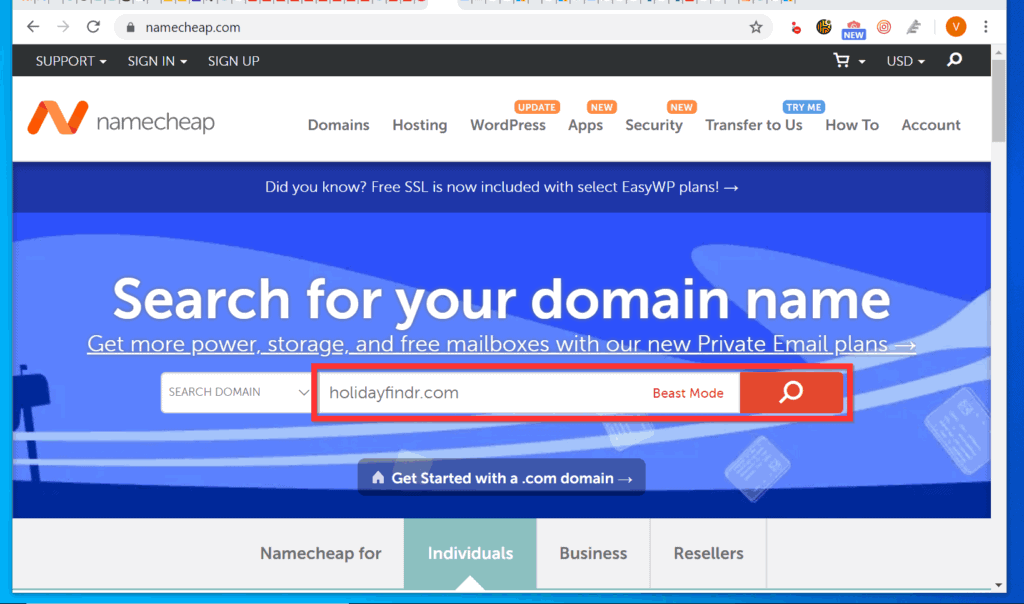 How to Register a Domain Name with NameCheap.com