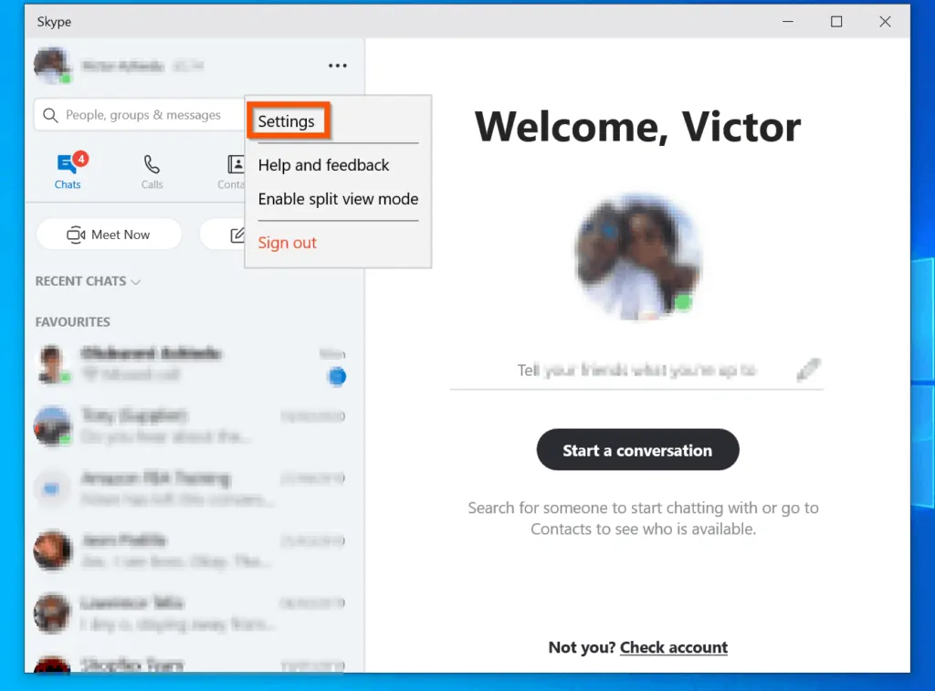 How to Find Skype ID from the Skype App for Windows 10
