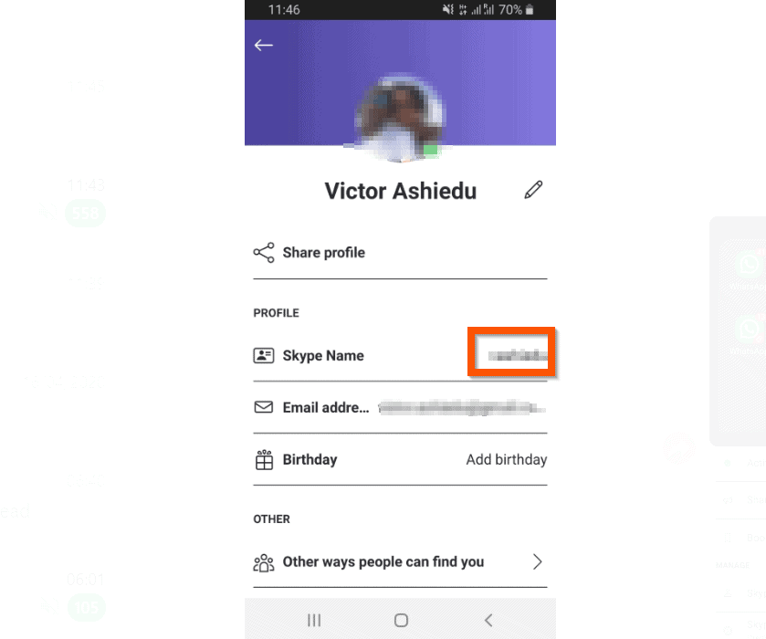 how to find a skype id