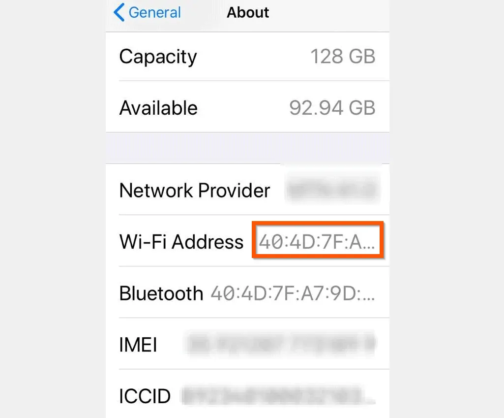 How to Find MAC Address on iPhone from iPhone Settings