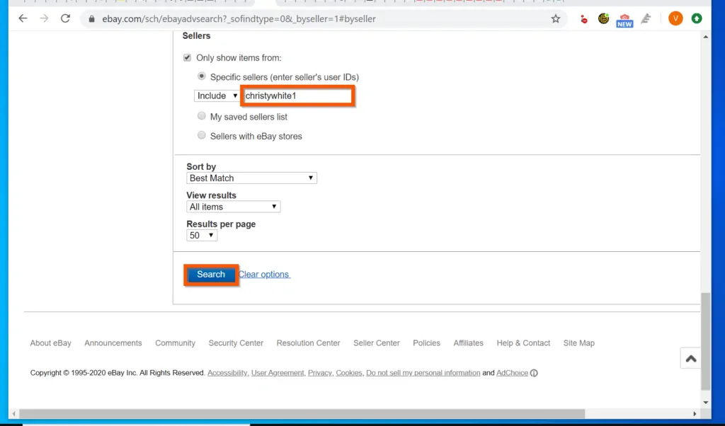 How to Find a Seller on eBay from PC or Mac