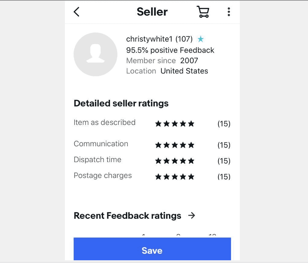 How to Find a Seller on eBay iPhone App