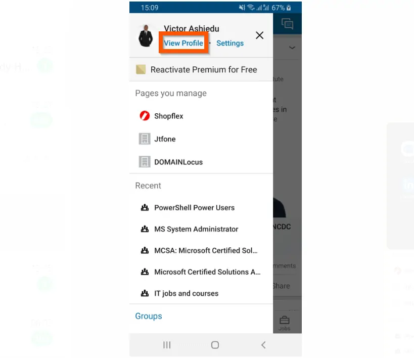 How to Share LinkedIn Profile from the App