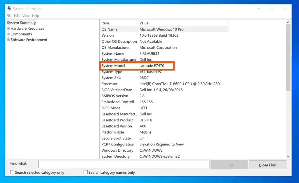 How to find laptop model on windows 10 itechguides