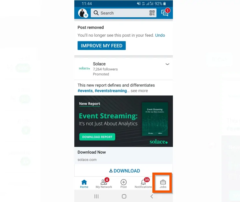 How to View LinkedIn Saved Jobs from the Android App