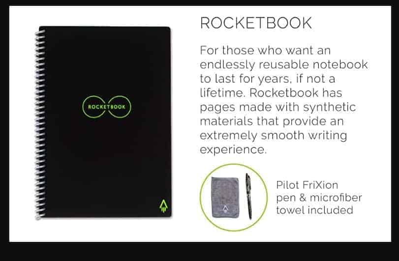 Best Gift Ideas For College Students: Rocketbook Smart Reusable Notebook  