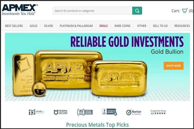 Best Place to Buy Gold Online: Apmex.com