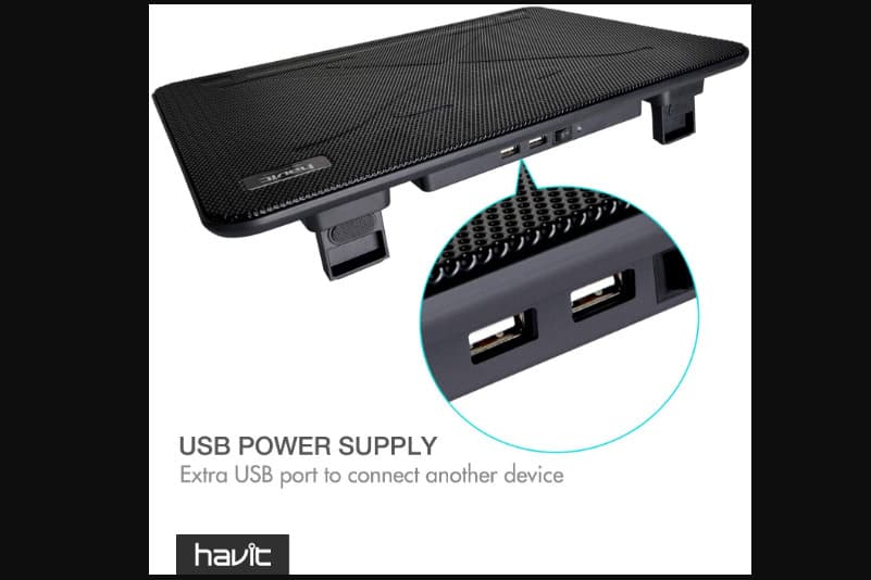 Best Laptop Cooling Pad: Havit HV-F2056 Slim Portable USB Powered Pad