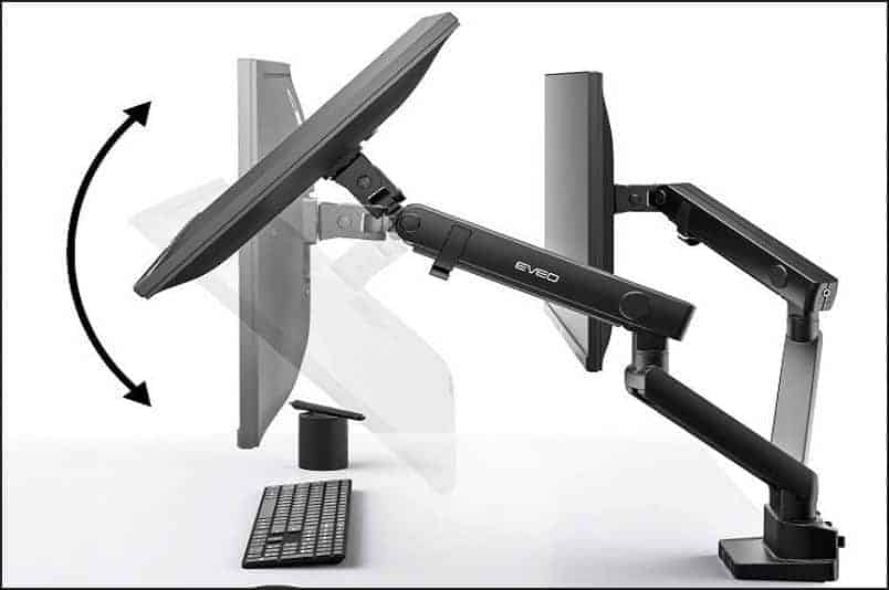 Best Dual Monitor Stand: EVEO Premium Dual Monitor Mount Desk Arms