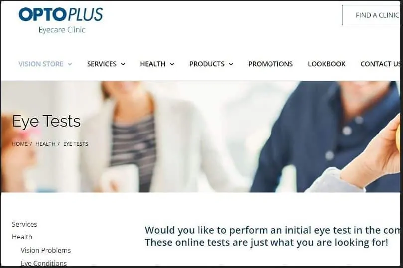 Best Online Vision Test: Optoplus.com