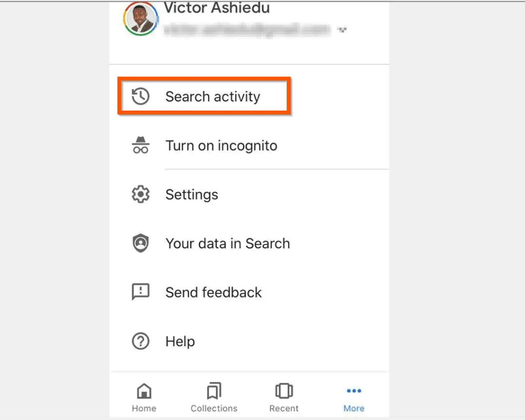 How to Delete Google Search History from the iPhone App