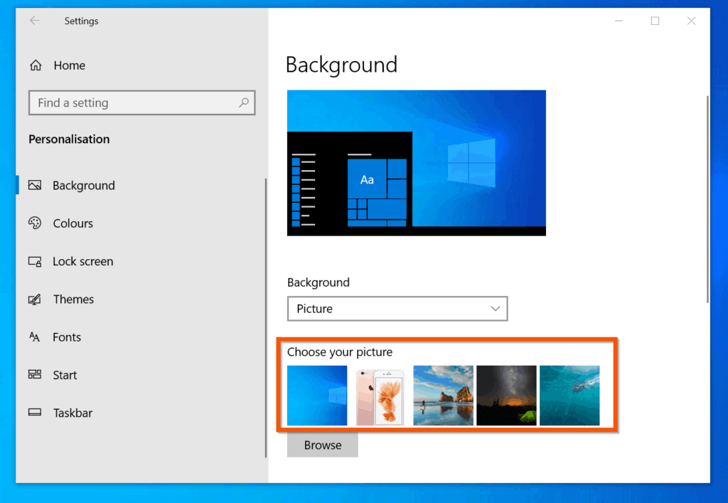 How To Change Desktop Background Windows 10 Change Desktop Wallpaper