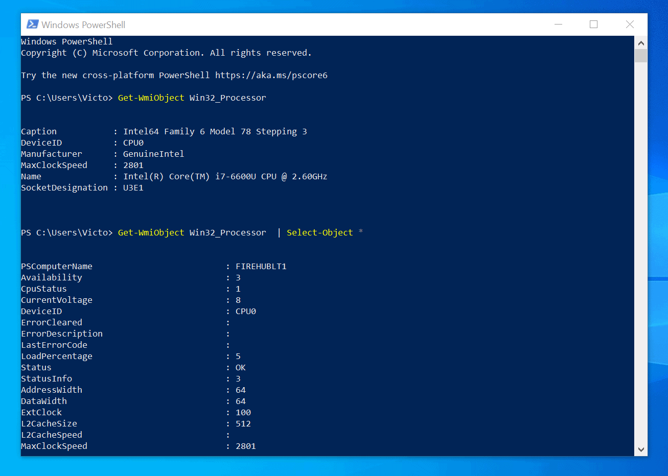 How to find out What Processor I Have Windows 10