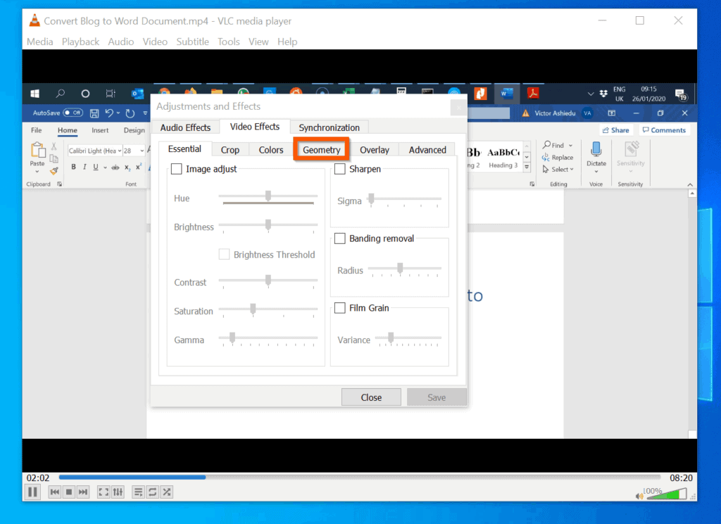 How to Rotate a Video in Windows 10 with VLC Media Player