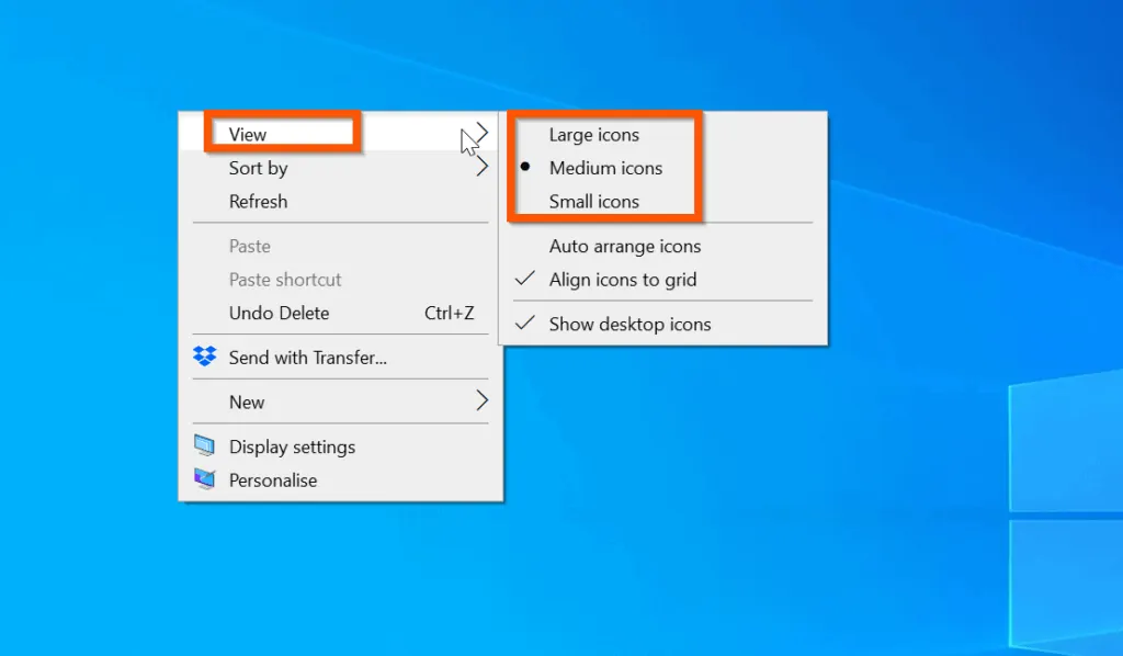How to Change Icon Size on Windows 10 - Itechguides