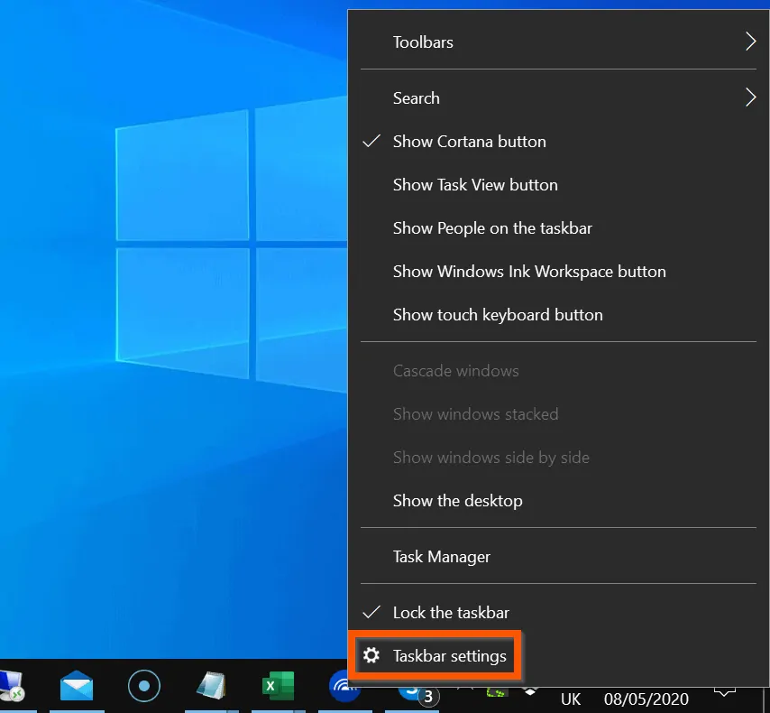 How to Change Icon Size on Windows 10 Taskbar Icons