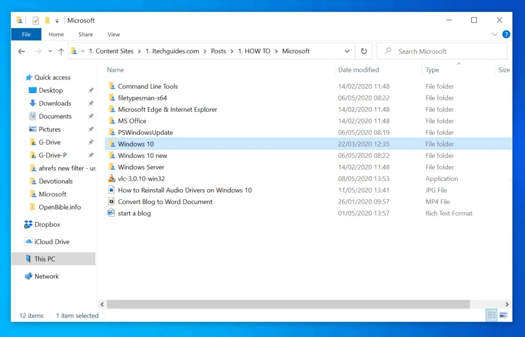 How to Zip a folder in Windows 10 with File Explorer - Zip a Single Folder