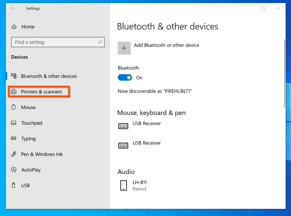How to Set Default Printer in Windows 10 from Printers & Scanners Settings