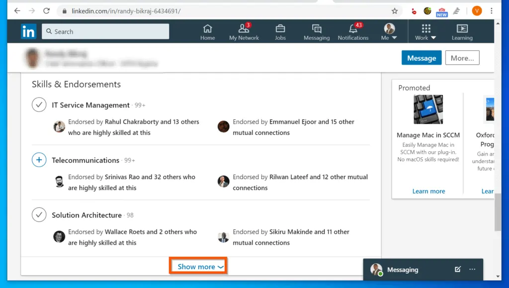 How to Endorse Someone on LinkedIn from a PC
