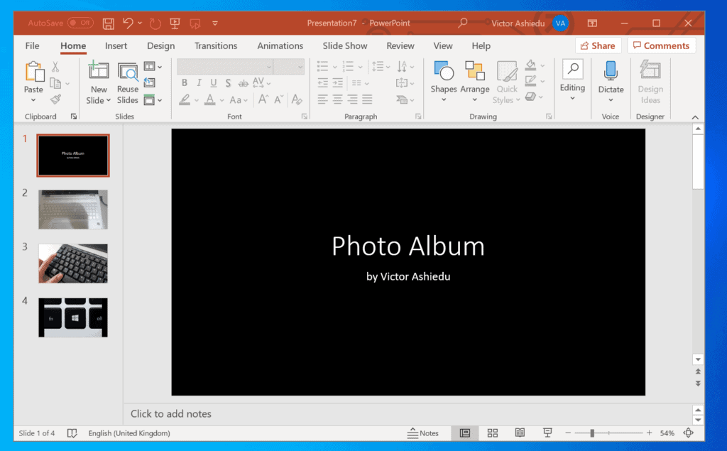How to Make a Slideshow on Windows 10 with PowerPoint or Photos App