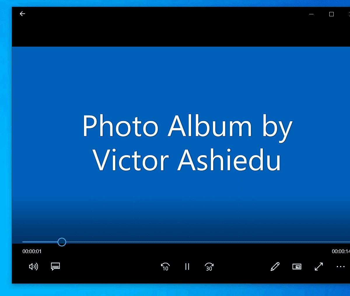 Comment faire un diaporama sur Windows 10 avec l'application Photos
