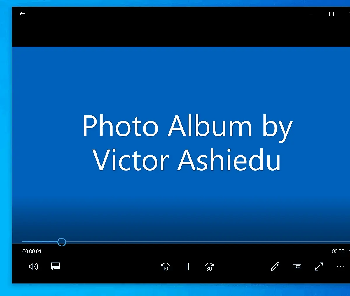 How to Make a Slideshow on Windows 10 with Photos App