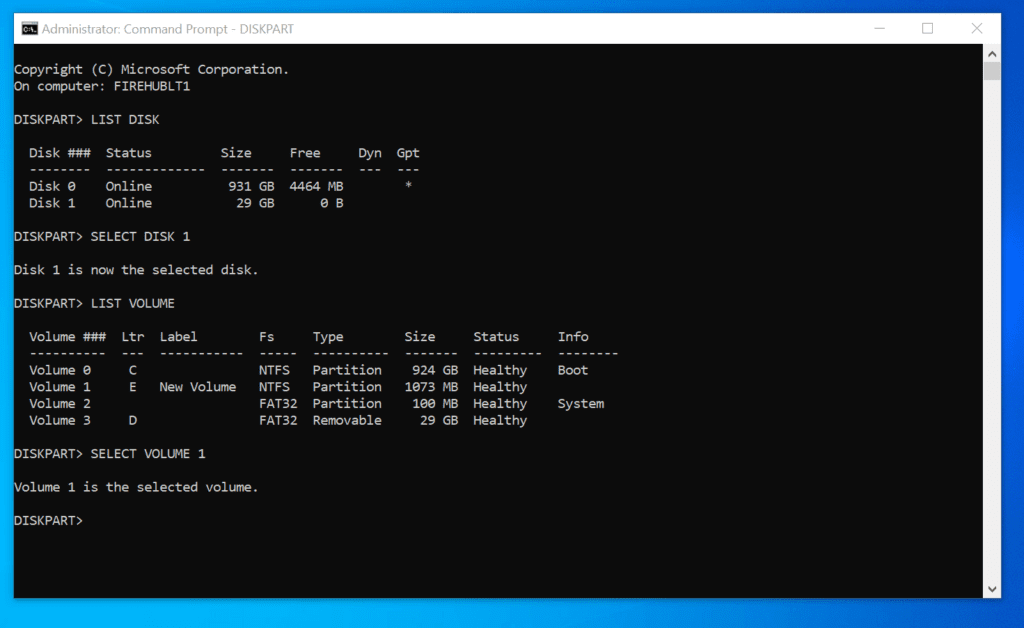 How to Resize Partition on Windows 10 with DISKPART
