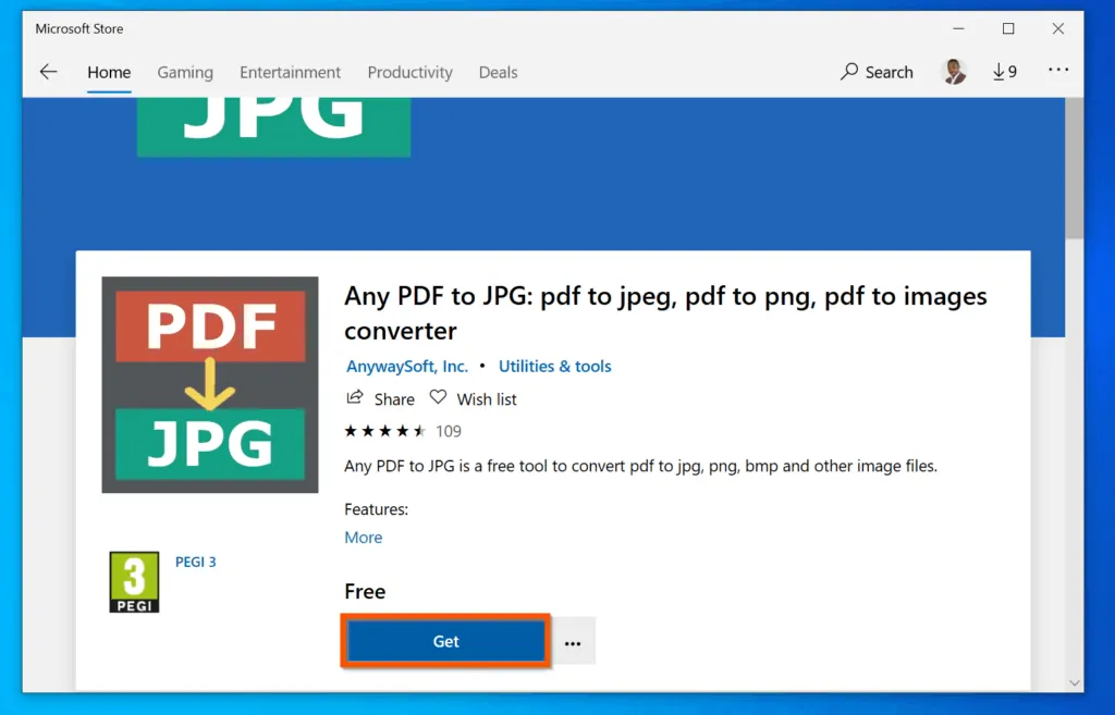 How to Convert PDF to JPG on Windows 10 - Install "Any PDF to JPG" App