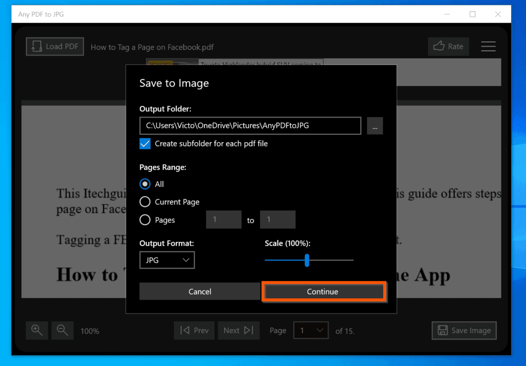 How to Convert PDF to JPG on Windows 10 - Itechguides