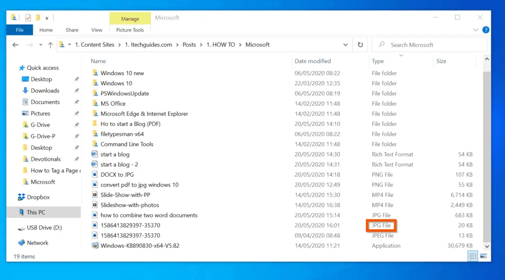 How to Convert JPEG to JPG on Windows 10 Itechguides