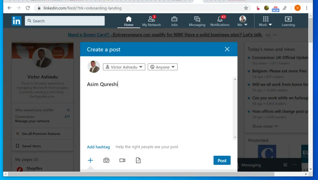 How to Tag Someone on LinkedIn Posts