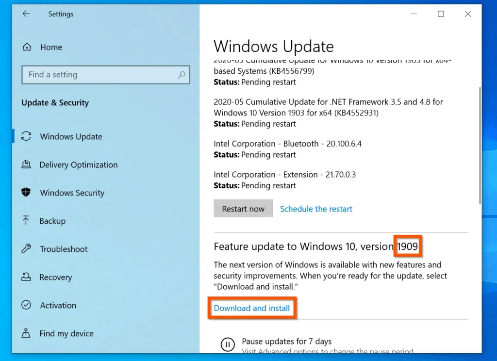 How to Install Windows 10 2004 Automatically via Windows Update