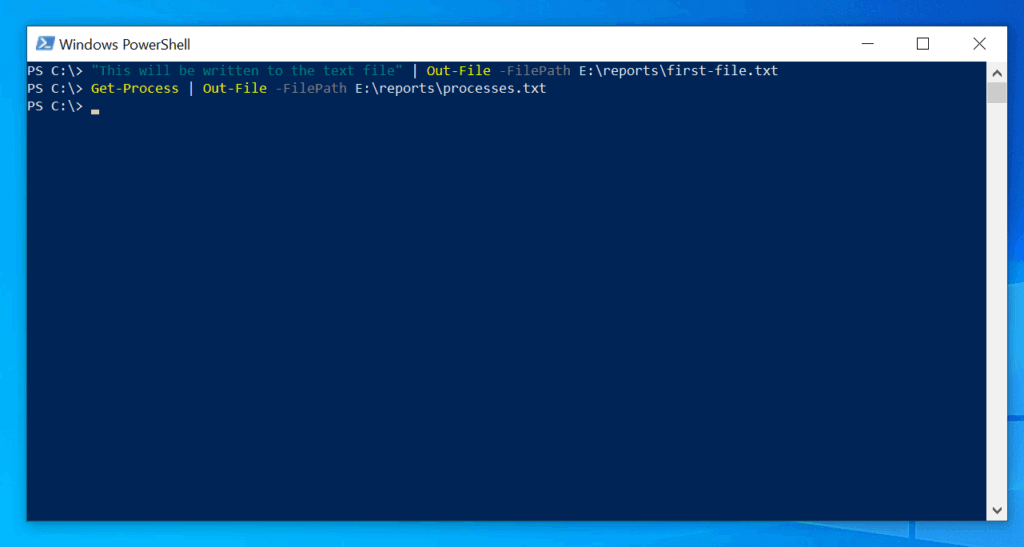 Powershell help command image