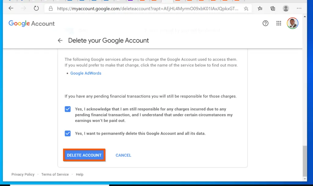 How to Delete Google Account