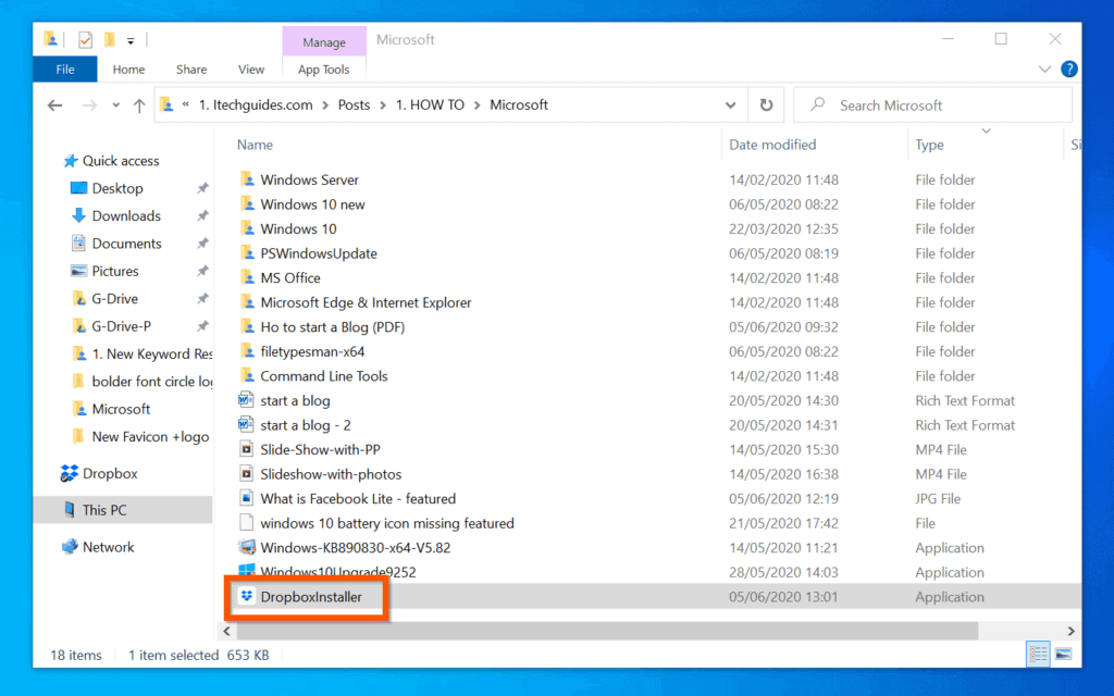 How to Use Dropbox - 4 Simple Steps with Examples - Itechguides.com