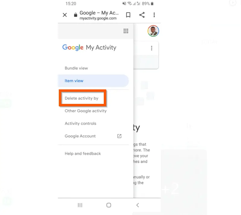 How to Delete Google Search History from the Android App