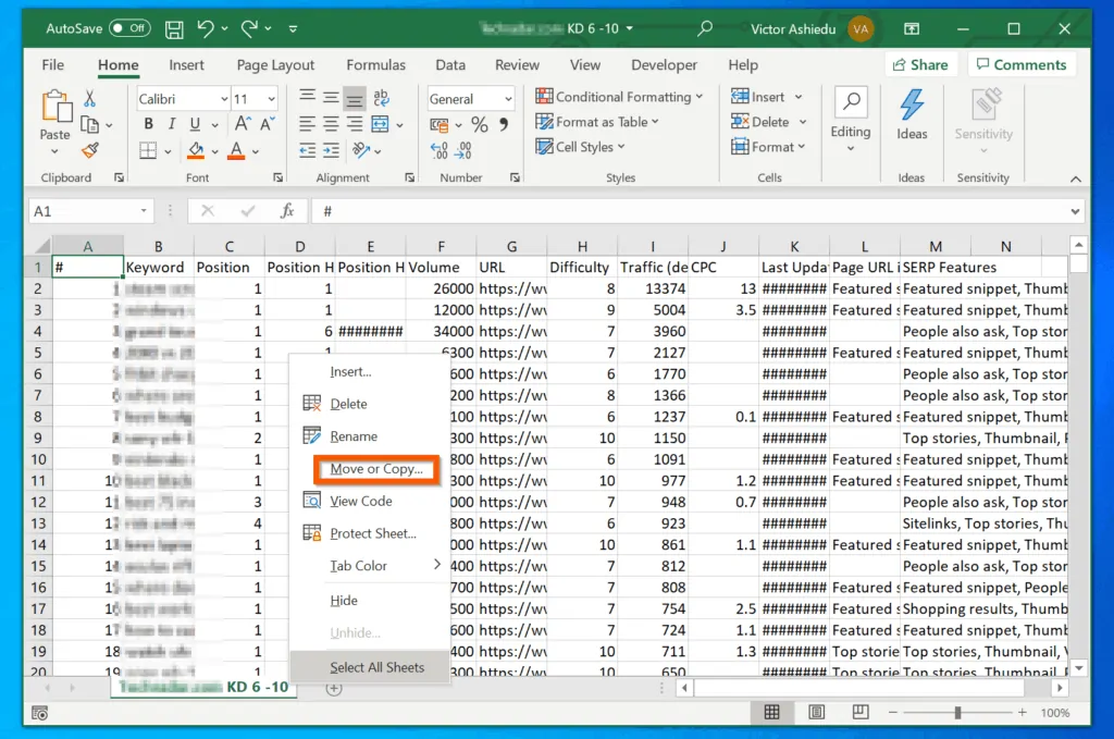how to merge Excel files