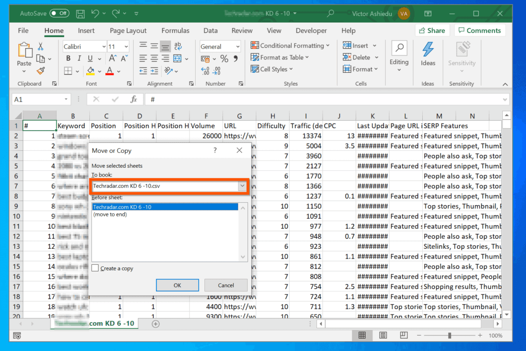 Merge Two Excel Files
