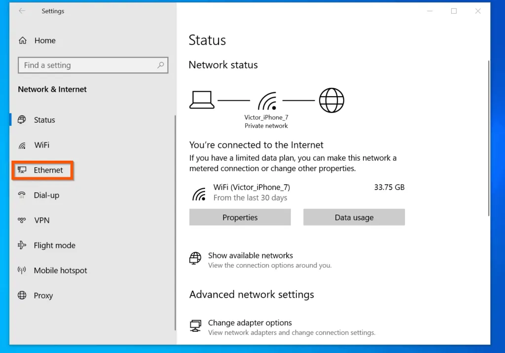 How to Enable IPv6 on Windows 10 from Network Settings