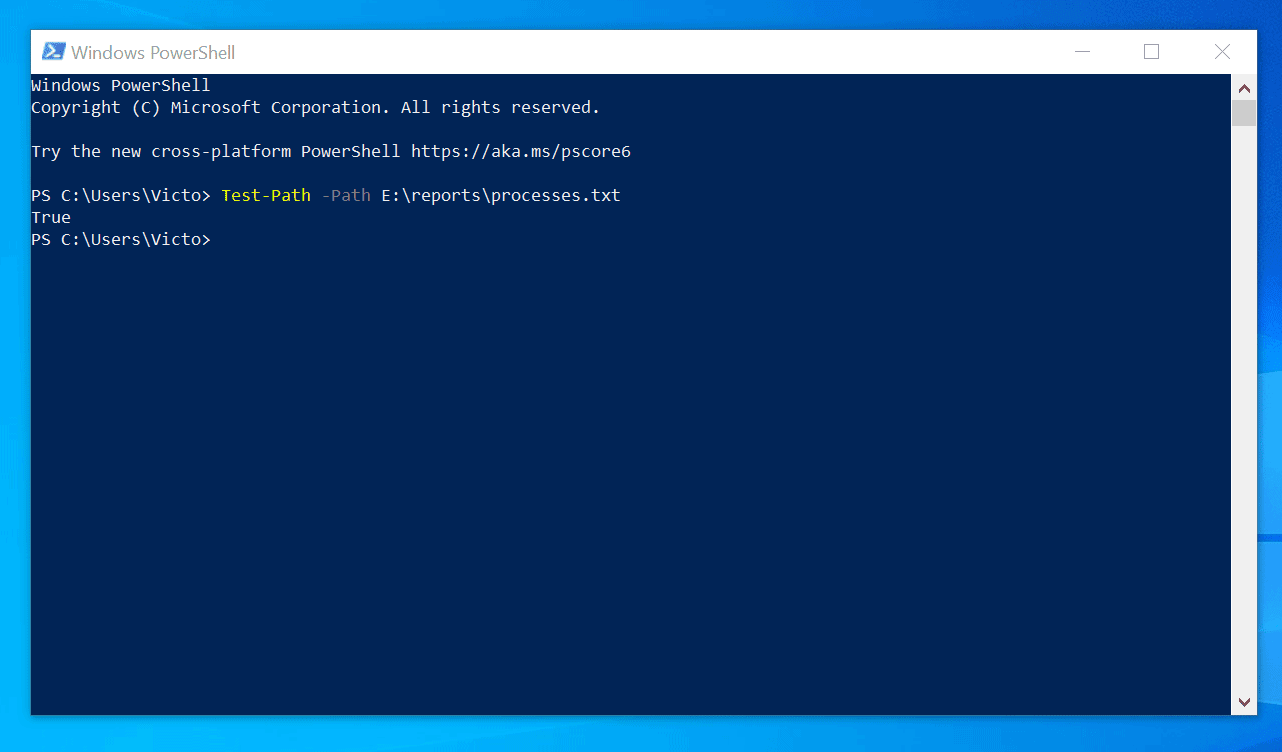 powershell check if file exists remote computer