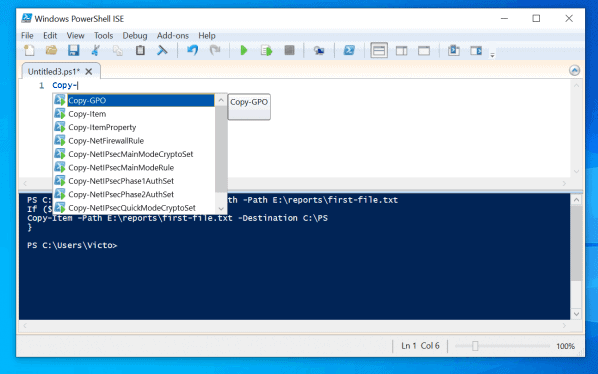install powershell ise on windows 10