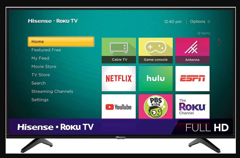Best 40 Inch Smart TV: Hisense 40-Inch Class H4 Series LED Roku Smart TV