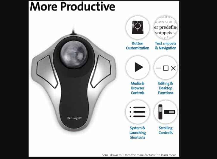 Best Trackball Mouse: Kensington Orbit Trackball Mouse