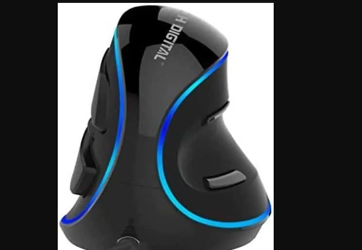Best Vertical Mouse: J-Tech Digital Wired Ergonomic Vertical USB Mouse 