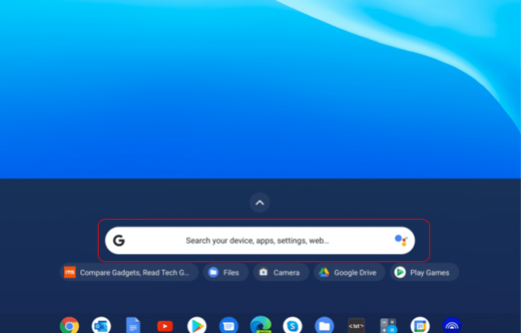 How to Take a Picture on a Chromebook - open camera app