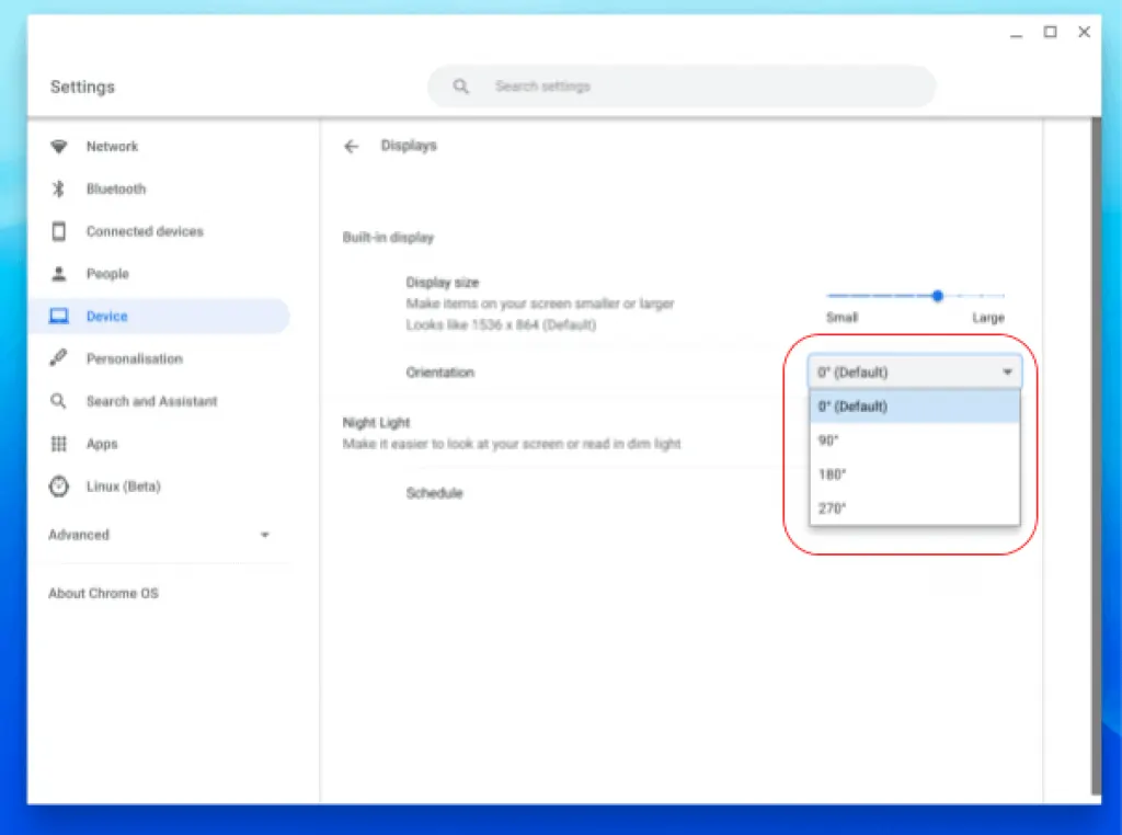 How to Rotate Screen on Chromebook