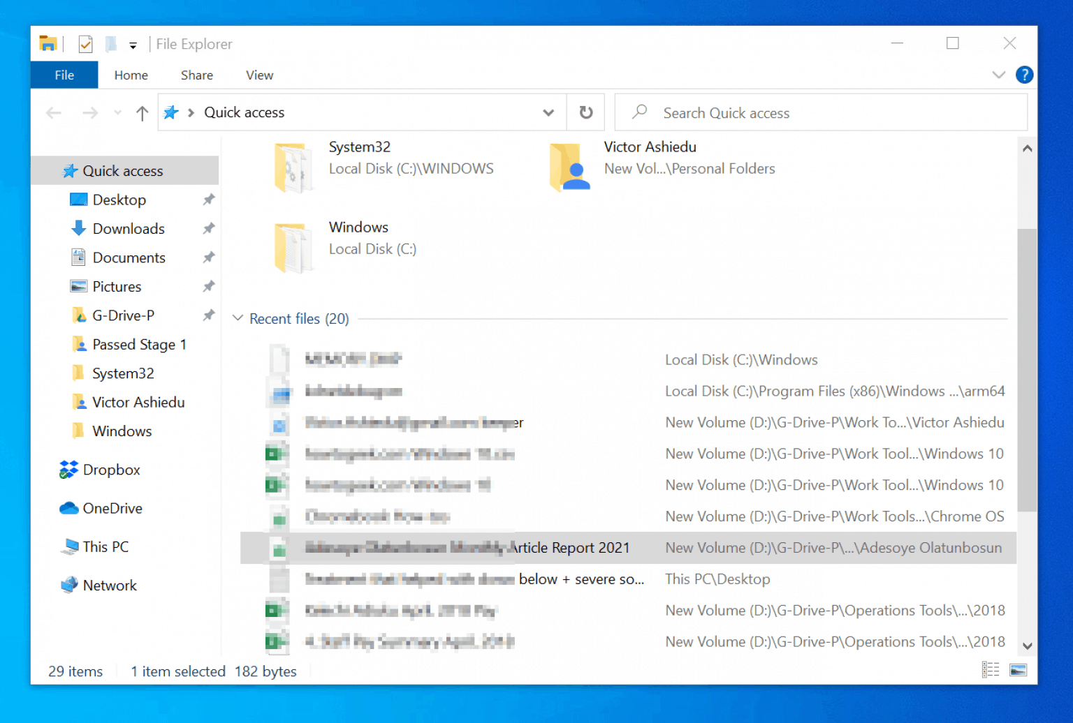 Recent File List In Windows 1